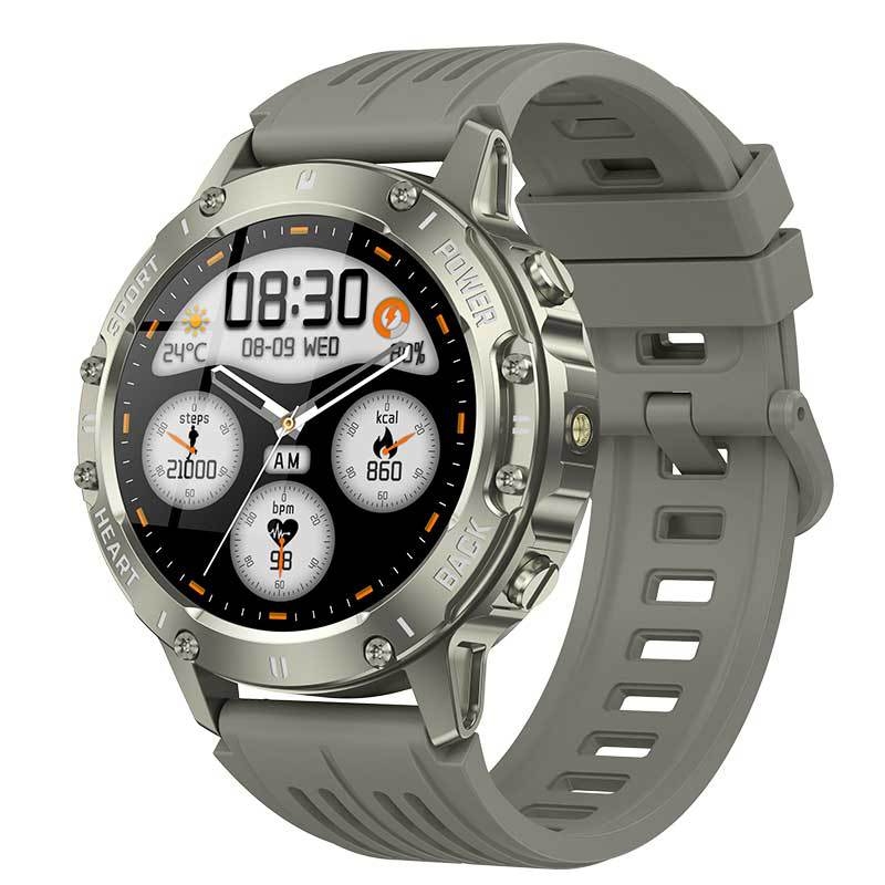 Ceas inteligent S81 pentru activități în aer liber, IP68 impermeabil, monitorizare ritm cardiac, tensiune arterială, oxigen în sânge, apeluri Bluetooth