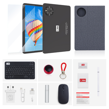 Cm8800plus üzleti tablet, Android, Quad‑core 1,5GHz, 512GB flash memória, kétkamerás, Wi‑Fi + Bluetooth