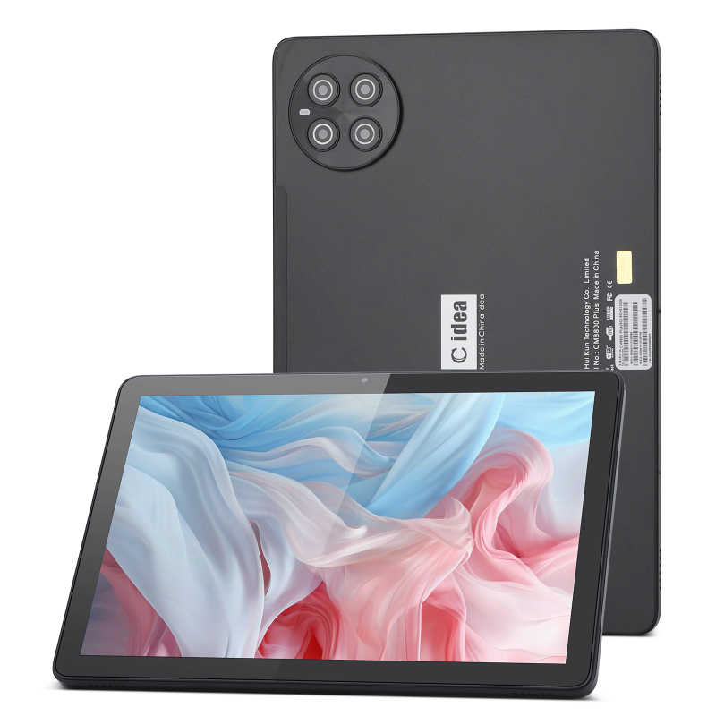 Cm8800plus üzleti tablet, Android, Quad‑core 1,5GHz, 512GB flash memória, kétkamerás, Wi‑Fi + Bluetooth
