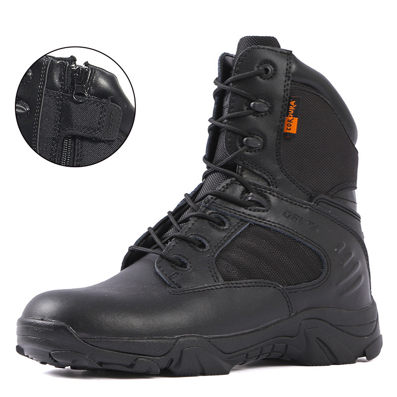 Delta Harci Bakancsok — Uniszex Magas Szárú Taktikai Túra Edzésre (Anyag: Mikroszálas Bőr + Oxford Szövet; Márka: Jlxy/Jun Xingtianxia; Korosztály: Felnőtt; Nem: Uniszex; Használat: futás, túrázás, kempingezés, horgászat)