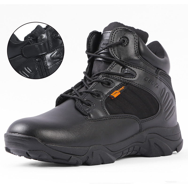 Delta Harci Bakancsok — Uniszex Magas Szárú Taktikai Túra Edzésre (Anyag: Mikroszálas Bőr + Oxford Szövet; Márka: Jlxy/Jun Xingtianxia; Korosztály: Felnőtt; Nem: Uniszex; Használat: futás, túrázás, kempingezés, horgászat)