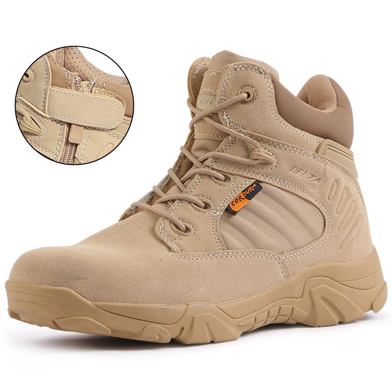 Delta Harci Bakancsok — Uniszex Magas Szárú Taktikai Túra Edzésre (Anyag: Mikroszálas Bőr + Oxford Szövet; Márka: Jlxy/Jun Xingtianxia; Korosztály: Felnőtt; Nem: Uniszex; Használat: futás, túrázás, kempingezés, horgászat)