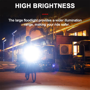 Bucklos prednje svjetlo za bicikl s inteligentnim senzorom, tijelo od aluminijske legure, Type-C punjivo, baterija 2600-5000mAh