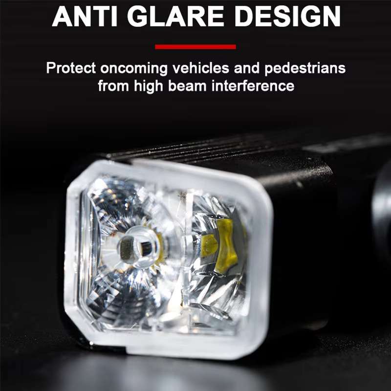 Bucklos prednje svjetlo za bicikl s inteligentnim senzorom, tijelo od aluminijske legure, Type-C punjivo, baterija 2600-5000mAh