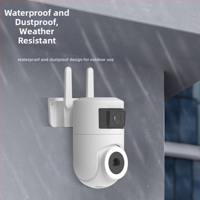 Bežična vanjska kamera za nadzor – 3 MP, dvostruki objektiv, 0,01 lux, -20 do 55 °C, napajanje 5 V