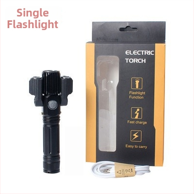 Lumină pentru bicicletă LED T6, cap rotativ, corp din aliaj de aluminiu, fascicul retractabil pentru plimbări nocturne