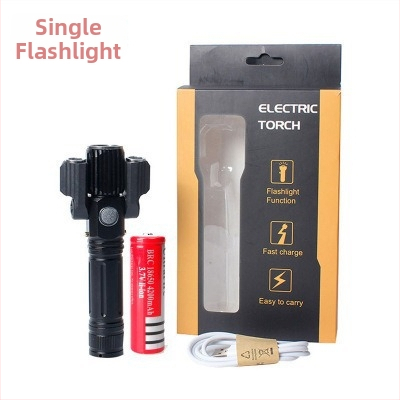 Lumină pentru bicicletă LED T6, cap rotativ, corp din aliaj de aluminiu, fascicul retractabil pentru plimbări nocturne