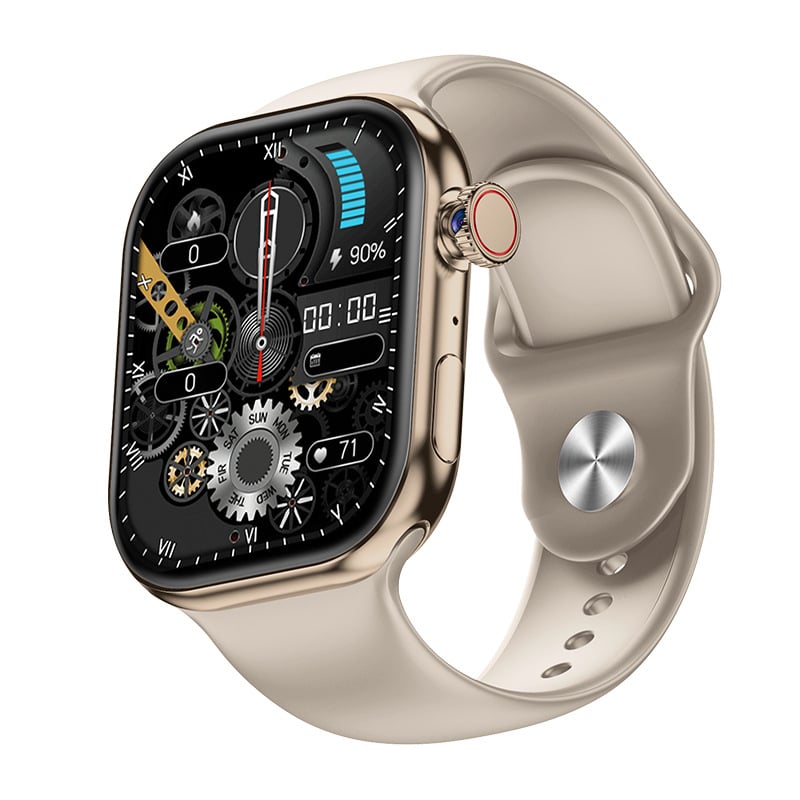 XC19B Morse Code S10 смарт часовник със слот за карта, AMOLED квадратен дисплей, Android съвместим, мониторинг на сърдечния ритъм