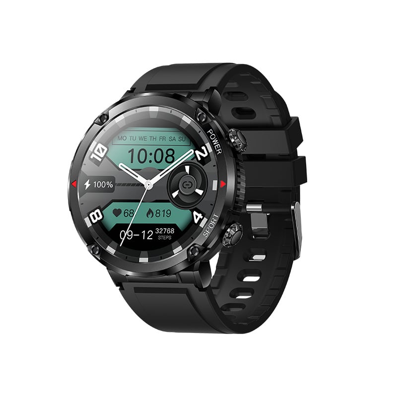 Bluetooth смарт часовник за открито с обаждания чрез Bluetooth, следене на сърдечната честота, измерване на кръвното налягане, кислород в кръвта и живот на батерията 7–14 дни