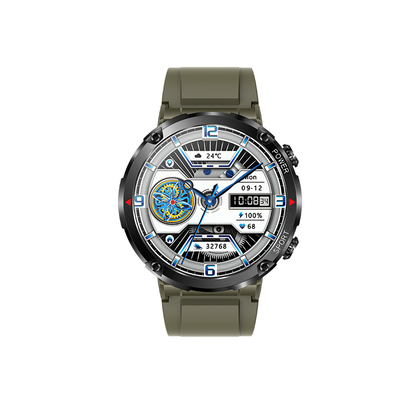 Bluetooth смарт часовник за открито с обаждания чрез Bluetooth, следене на сърдечната честота, измерване на кръвното налягане, кислород в кръвта и живот на батерията 7–14 дни