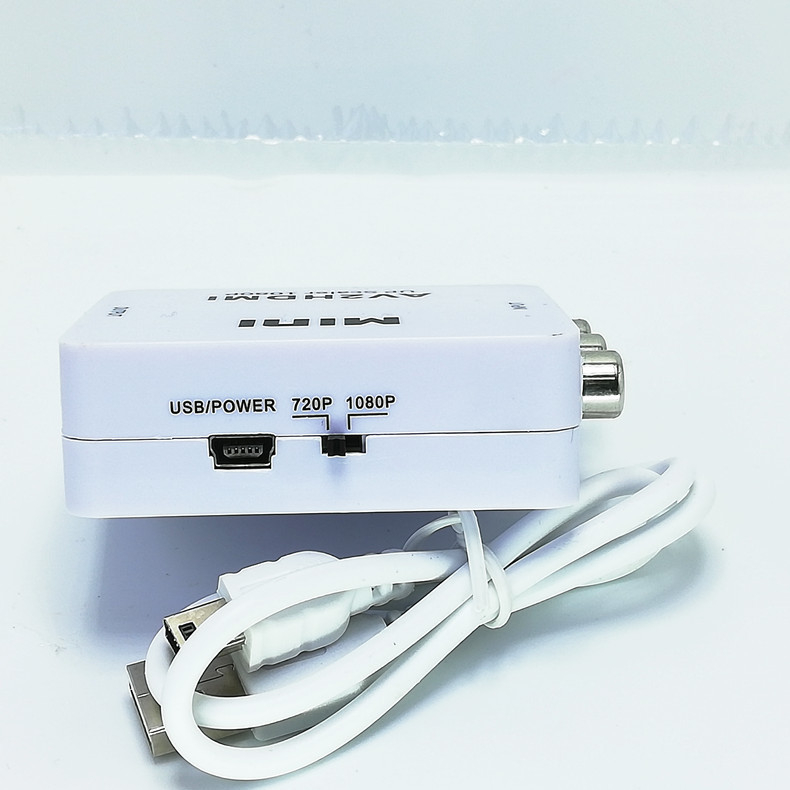 Μετατροπέας AV σε HDMI – RCA/AV είσοδος, 1920x1080, USB τροφοδοσία (50 cm καλώδιο), χωρίς απομακρυσμένη αφύπνιση