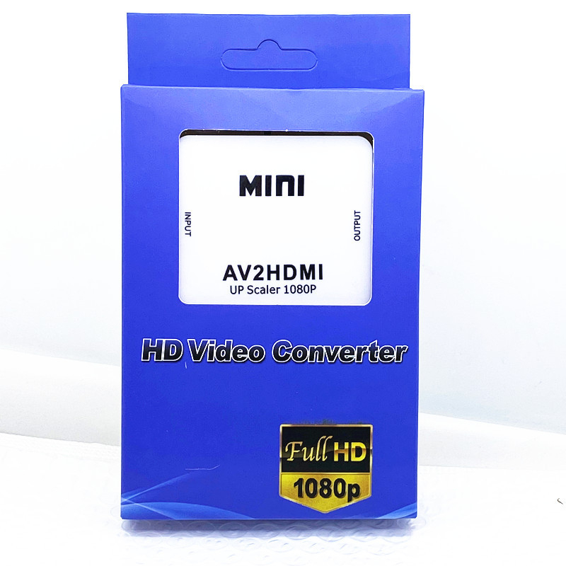 Μετατροπέας AV σε HDMI – RCA/AV είσοδος, 1920x1080, USB τροφοδοσία (50 cm καλώδιο), χωρίς απομακρυσμένη αφύπνιση