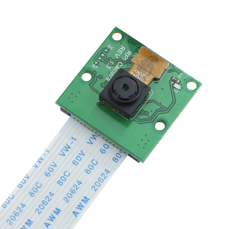 Modul de cameră HD pentru Raspberry Pi cu senzor OV5647 de 5 MP, rezoluție 2592x1944, 30fps, interfață CSI, focalizare manuală