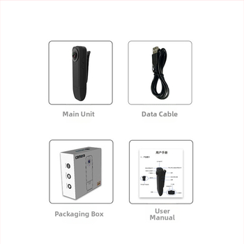 A18 клип камера за конференции и спорт, HD запис, видео и снимки, ABS корпус, TF карта, 1–5 милиона пиксела, батерия 1–3 часа