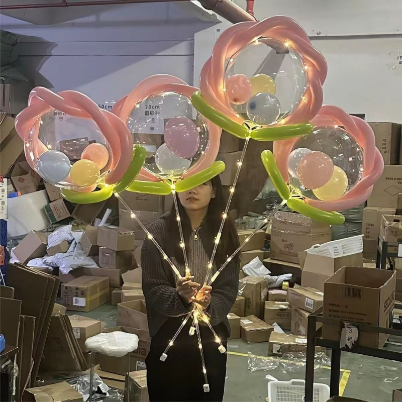 Balon - Wave Ball, PVC, okrugli, bez logotipa, za ulični štand