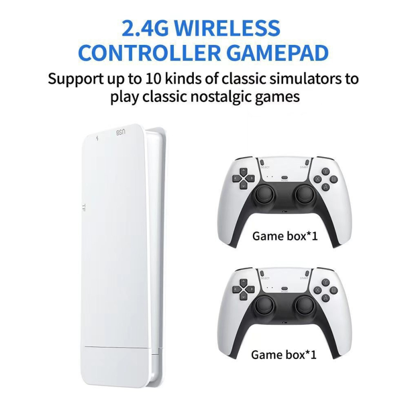 Consolă de jocuri M15 PRO, 64GB, controlere fără fir, HDMI, sistem de operare cu cod sursă deschis