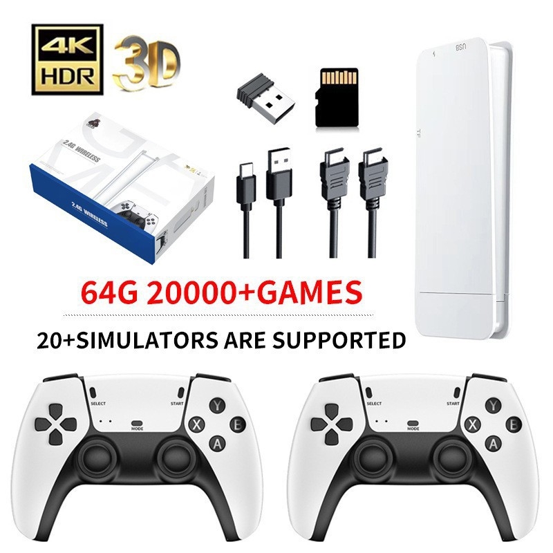 Consolă de jocuri M15 PRO, 64GB, controlere fără fir, HDMI, sistem de operare cu cod sursă deschis