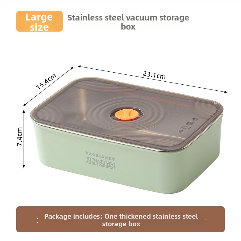 Ανοξείδωτο διπλό κουτί γεύματος, ορθογώνιο, σφραγισμένο και αδιαρροϊκό, συμβατό με φούρνο μικροκυμάτων, χωρητικότητας 1–2 L