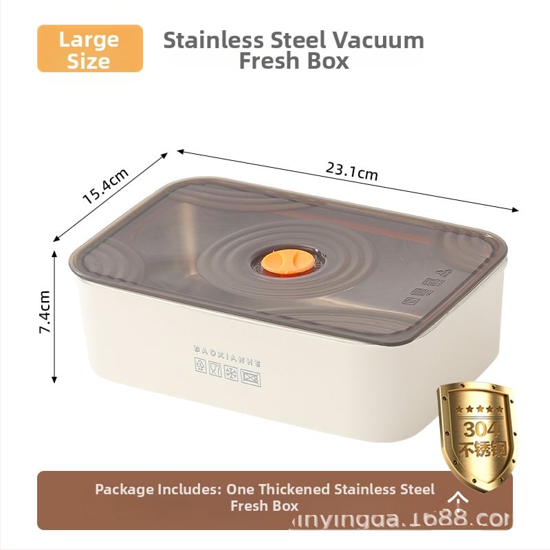 Ανοξείδωτο διπλό κουτί γεύματος, ορθογώνιο, σφραγισμένο και αδιαρροϊκό, συμβατό με φούρνο μικροκυμάτων, χωρητικότητας 1–2 L