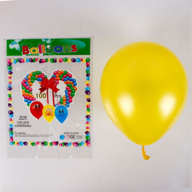 Sun Balloon perlat latex balon, okrugli oblik, 1,2 g, tiskano logo