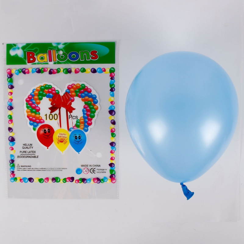 Sun Balloon perlat latex balon, okrugli oblik, 1,2 g, tiskano logo