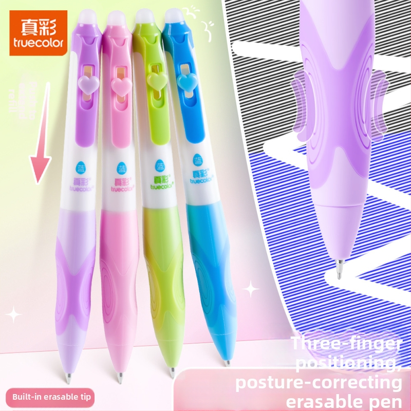 Truecolor P-1941 Neutrálna guľôčkové pero, plastové telo, koniec s guľou, mosadzový hrot, klik zatváranie