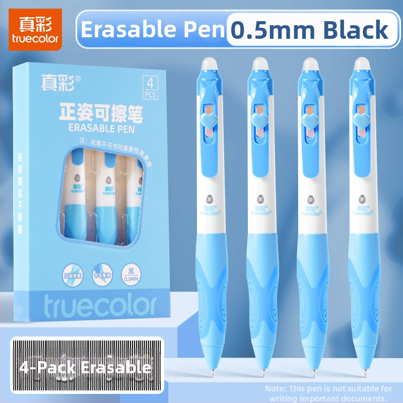 Truecolor P-1941 Neutrálna guľôčkové pero, plastové telo, koniec s guľou, mosadzový hrot, klik zatváranie