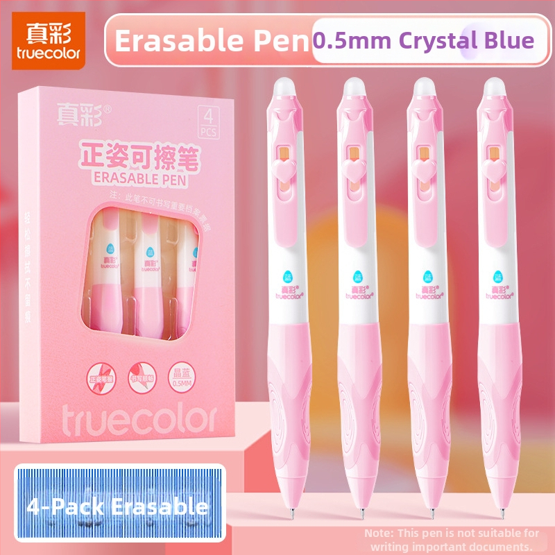 Truecolor P-1941 Neutrálna guľôčkové pero, plastové telo, koniec s guľou, mosadzový hrot, klik zatváranie