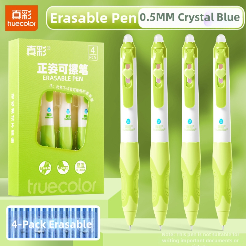 Truecolor P-1941 Neutrálna guľôčkové pero, plastové telo, koniec s guľou, mosadzový hrot, klik zatváranie