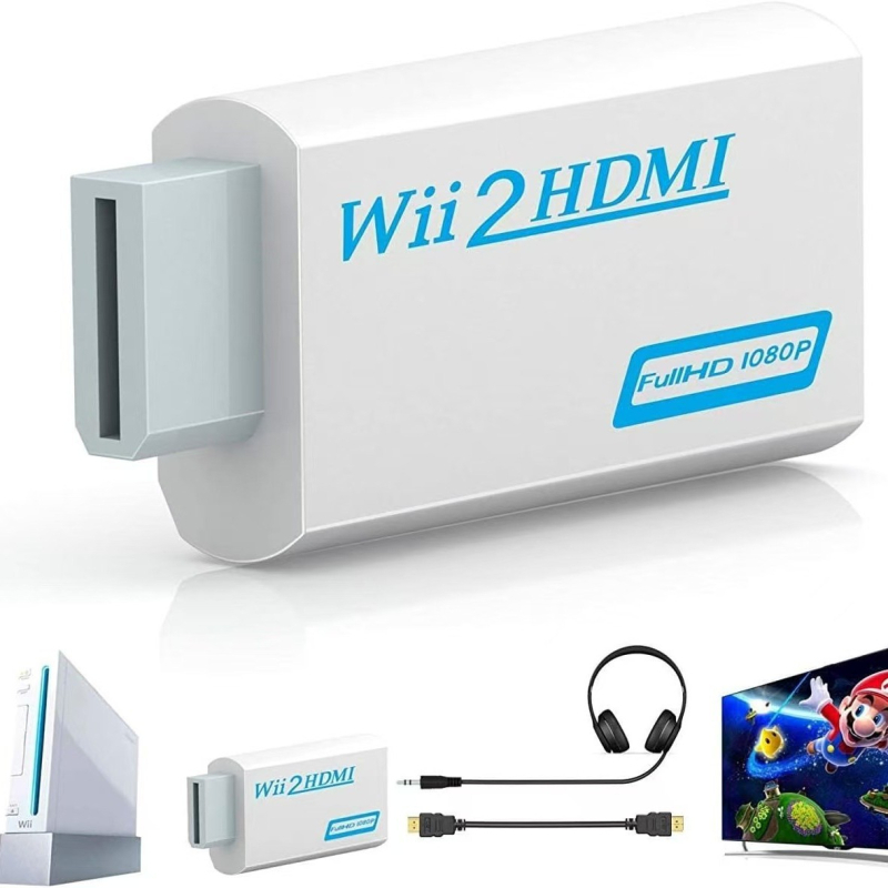 Wii към HDMI конвертор — адаптер, модел HD601, резолюция 480P, поддръжка за Wii Motion игри