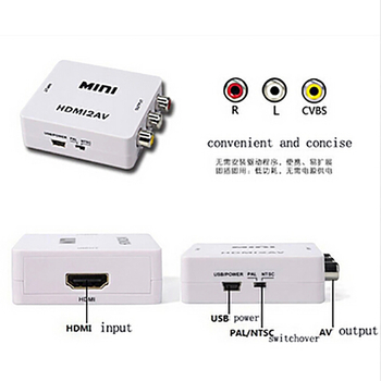 HDMI na AV pretvarač, 1080P, Model H2A, Podrška upravljanju napajanjem