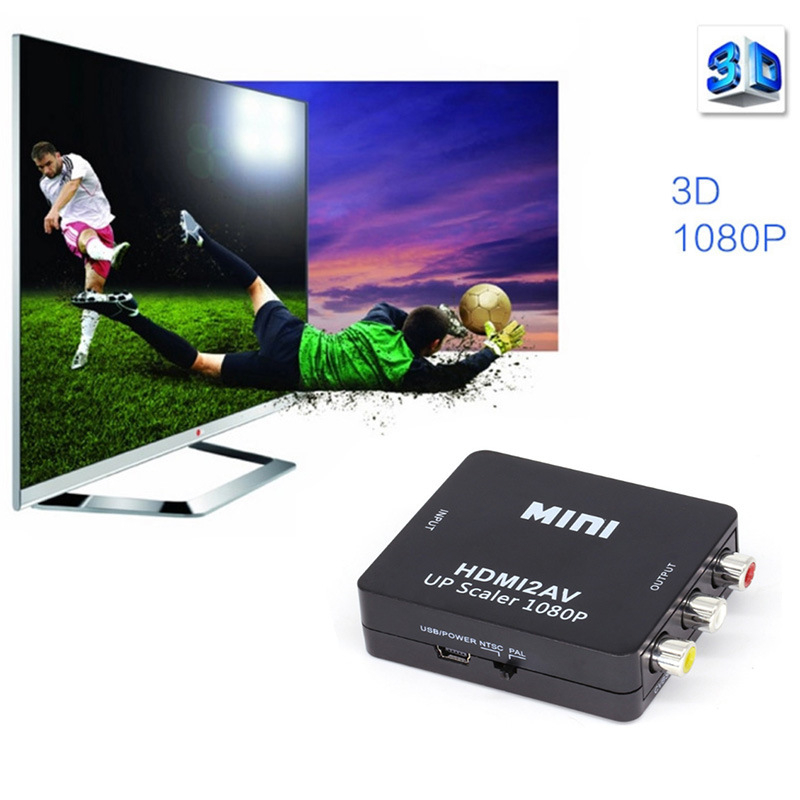 HDMI na AV pretvarač, 1080P, Model H2A, Podrška upravljanju napajanjem