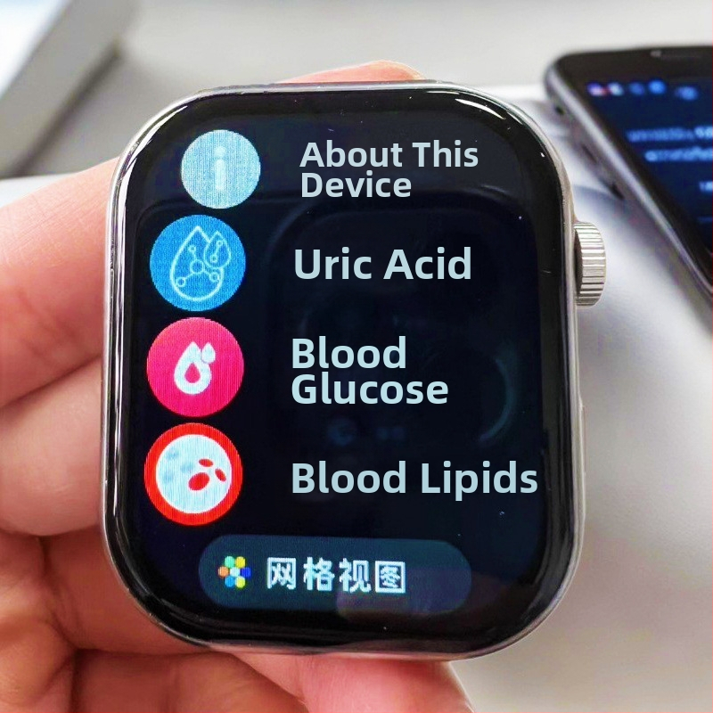 Chytré hodinky s Bluetooth volaním a monitorovaním zdravia: tep srdca, krvný tlak a krvný kyslík; vodeodolné, bezdrôtové nabíjanie; silikónový remienok.