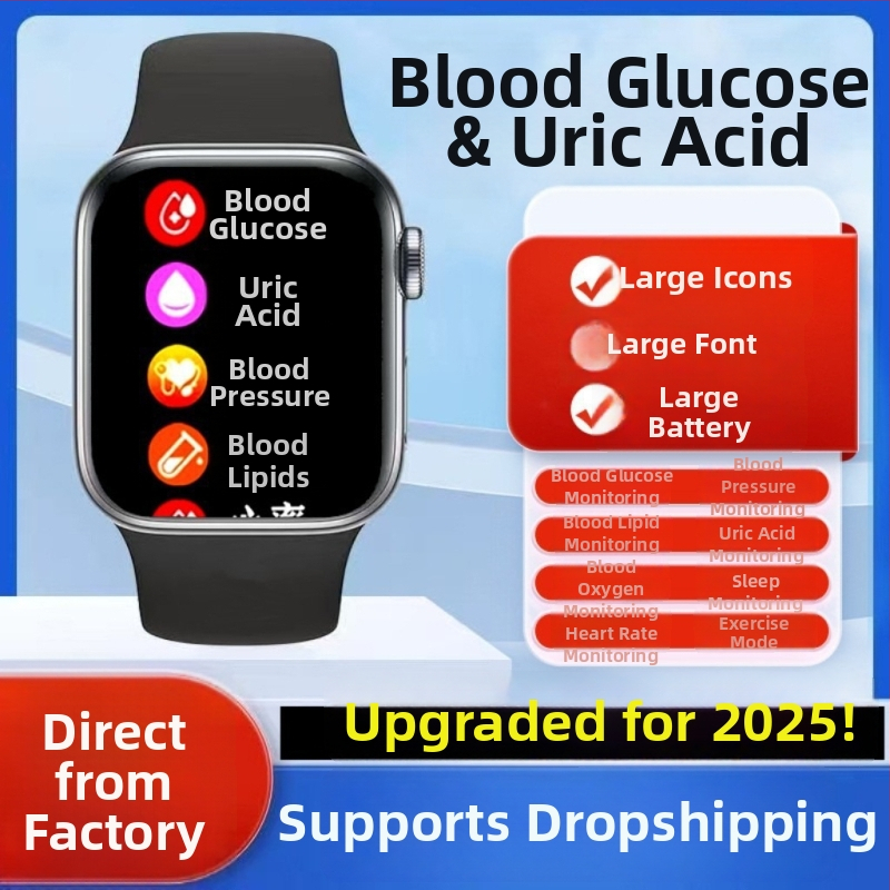 Chytré hodinky s Bluetooth volaním a monitorovaním zdravia: tep srdca, krvný tlak a krvný kyslík; vodeodolné, bezdrôtové nabíjanie; silikónový remienok.