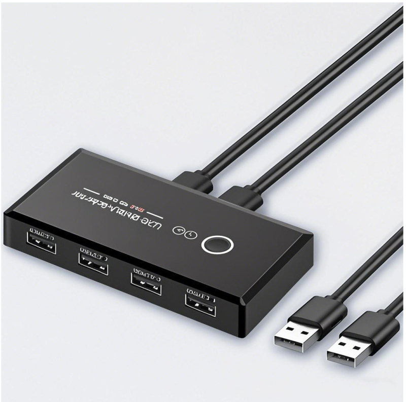 USB 3.0 споделен превключвател с 4 входа и 2 изхода, модел USB Switcher 2.0, съвместим с Windows 98, поддръжка на управление на захранването, резолюция 1080p