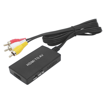 HDMI na AV prepínač a digitálny-analógový prevodník, 1080P, USB napájací kábel 1 m, AV kábel 0,5 m, podpora riadenia napájania