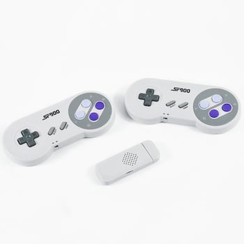 SF900 gaming konzola s retro HD dizajnom, televizijska kompatibilnost, dva bežična kontrolera, 4GB memorije