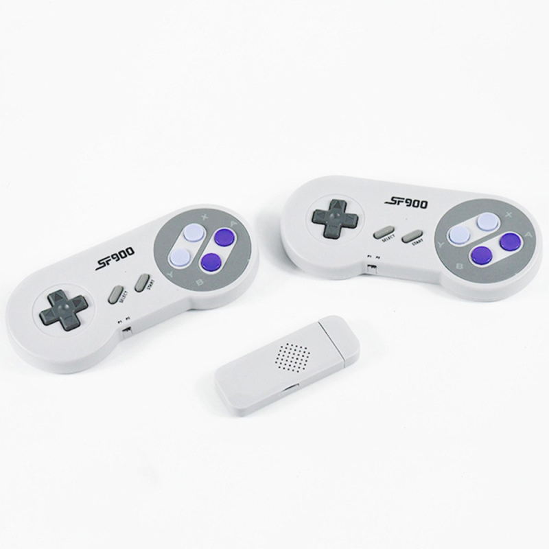 SF900 gaming konzola s retro HD dizajnom, televizijska kompatibilnost, dva bežična kontrolera, 4GB memorije