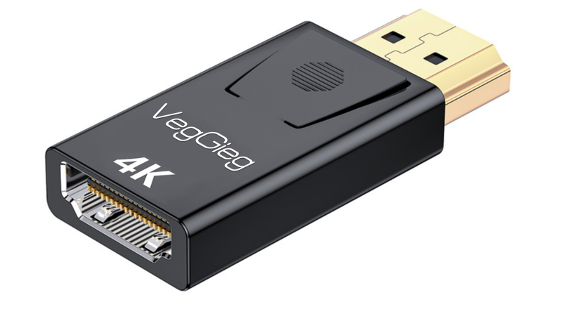 DP към HDMI адаптер DH, 4K резолюция, за телевизор/монитор