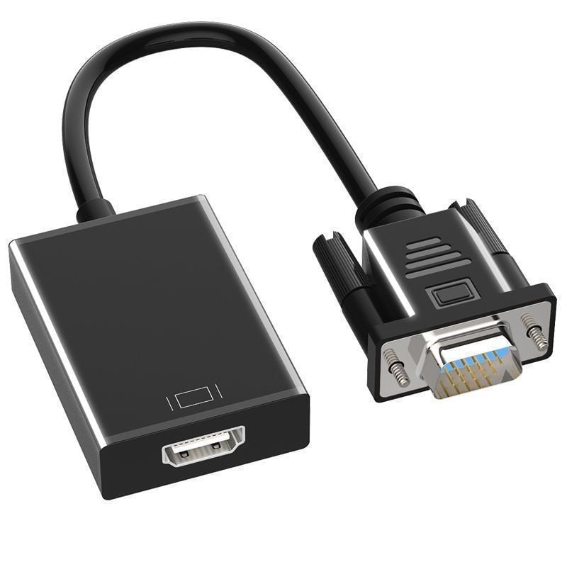 VGA na HDMI adapter s zvukom, VGA muški na HDMI ženski, 1080p