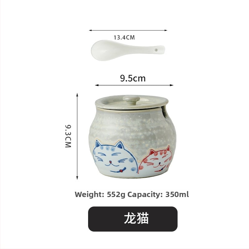 Keramická nádoba na olej a koreniny, japonský štýl, značka Golden Chef Lang Shi, tlačené logo, prvotriedna kvalita