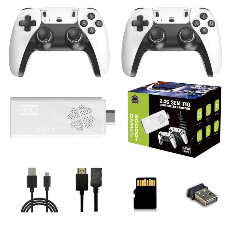 Nostalgijska igraća konzola s 64GB memorije, bežični kontroleri, podrška za dva igrača, kompatibilna s PS3