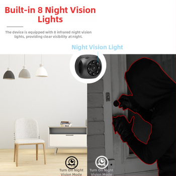 WK10 Cameră WiFi pentru interior și exterior, obiectiv 3.6 mm, rezoluție 480p, alimentare 5V, Carcasă ABS