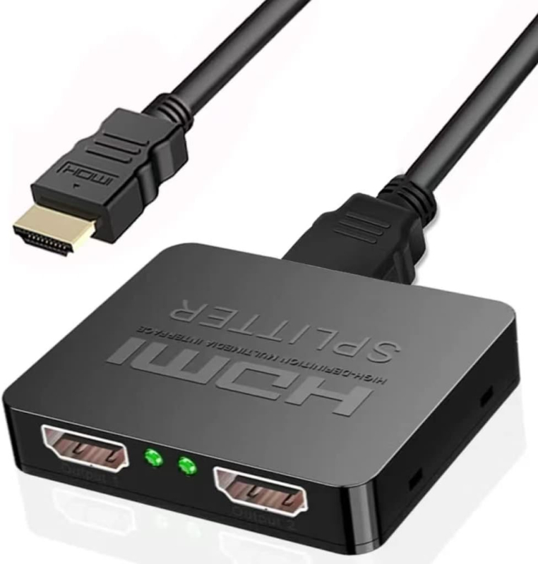 HDMI splitter 1×4 cu suport 4Kx2K | 1 intrare, 4 ieșiri | cablu de alimentare inclus