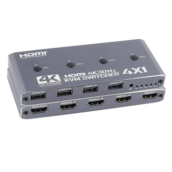 HDMI 2.0 KVM prekidač, 4K60, besprijekorno prebacivanje zvuka i videa sa sinkronizacijom, model OZK5, 1 godina jamstva