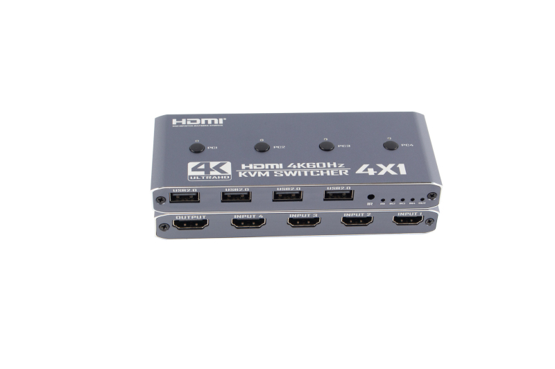 HDMI 2.0 KVM prekidač, 4K60, besprijekorno prebacivanje zvuka i videa sa sinkronizacijom, model OZK5, 1 godina jamstva