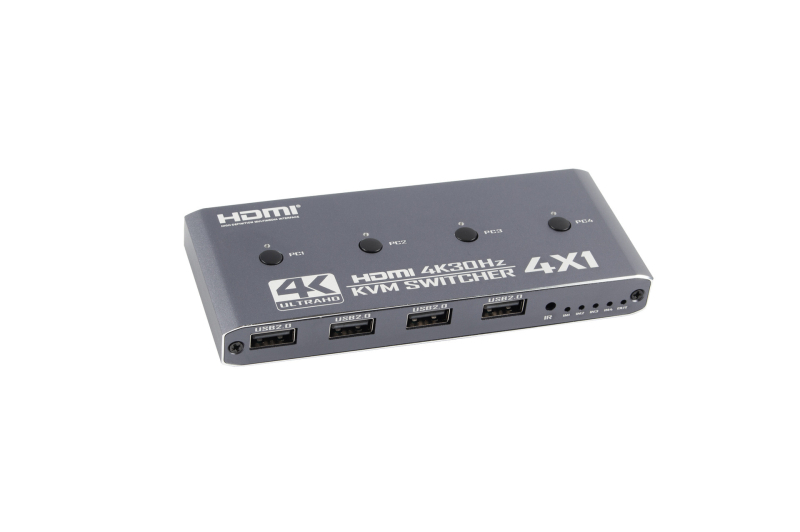 HDMI 2.0 KVM prekidač, 4K60, besprijekorno prebacivanje zvuka i videa sa sinkronizacijom, model OZK5, 1 godina jamstva