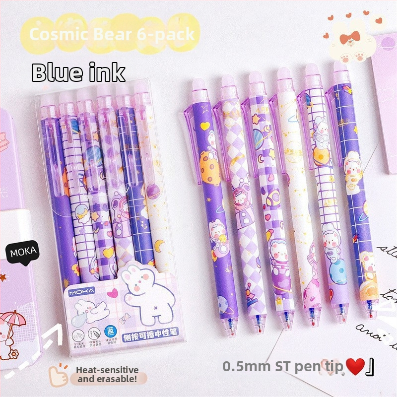 Cartoon erazovateľné pero s tlačným mechanizmom, plastové telo, ST špička, ST hlava, balené v krabičke