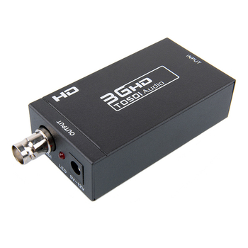 Video konvertor 3G-SDI na HDMI, 1080p, napájanie cez USB, kábel 0,12 m, hliníno-plastové puzdro