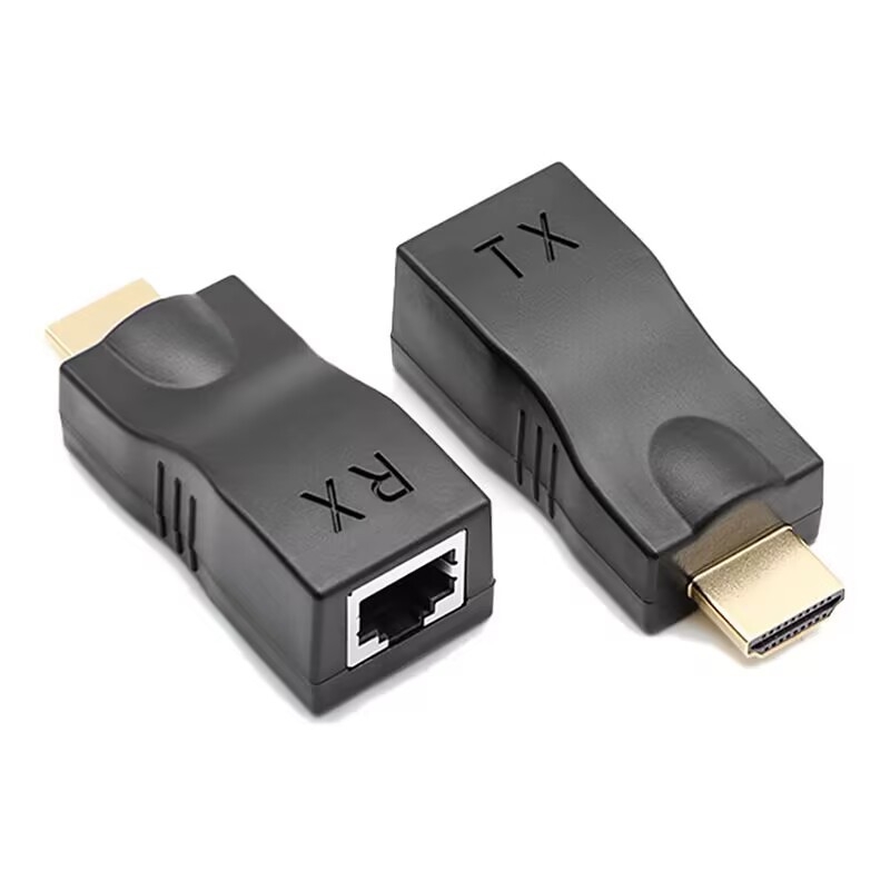 HDMI extender 30 m preko jednog mrežnog kabla, HDMI pretvarač s mrežnog porta, 1080P stabilna visoka razlučivost